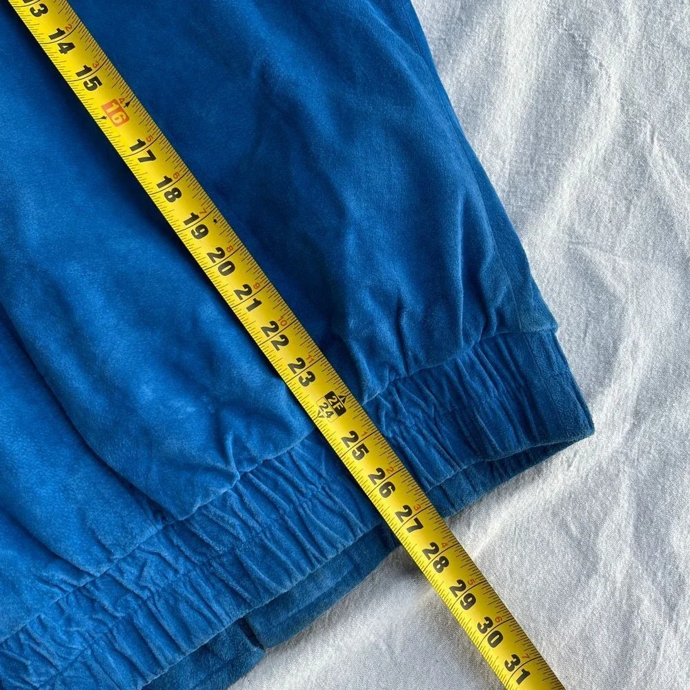 Vintage‎ Blue Overland Outfitters Suede Leather Jacket 